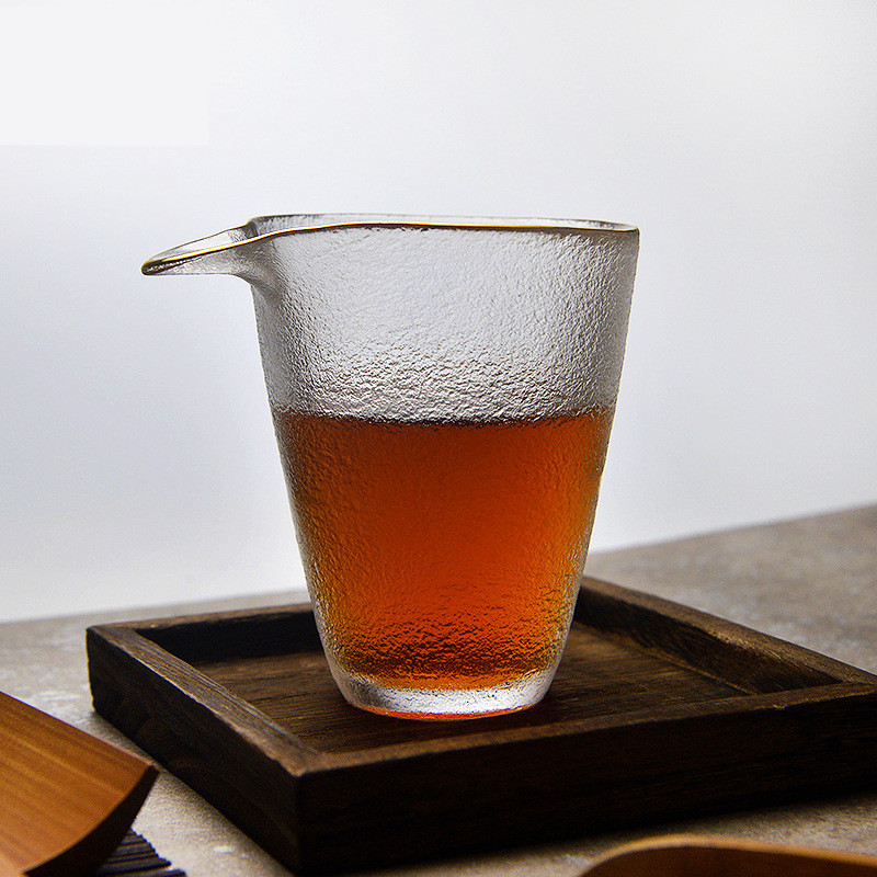 Förtjockat glas daglig kopp teservis i japansk stil värmebeständig tekanna vattenkanna chahai mjölk kaffemugg
