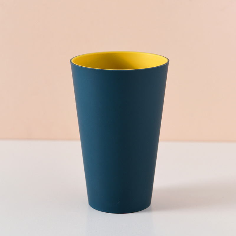 Pp materiale tandbørsteholdere vasker drikke nordisk stil plastkop hjem badeværelse letvægts tandkrus 400/300ml: 6