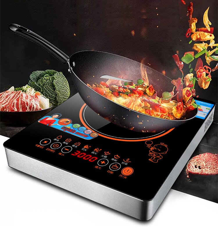Household Induction Cooker 3000W Large Power Household Electric Stove Pot Cooking Stove Kitchen Stir-fried Cooktop