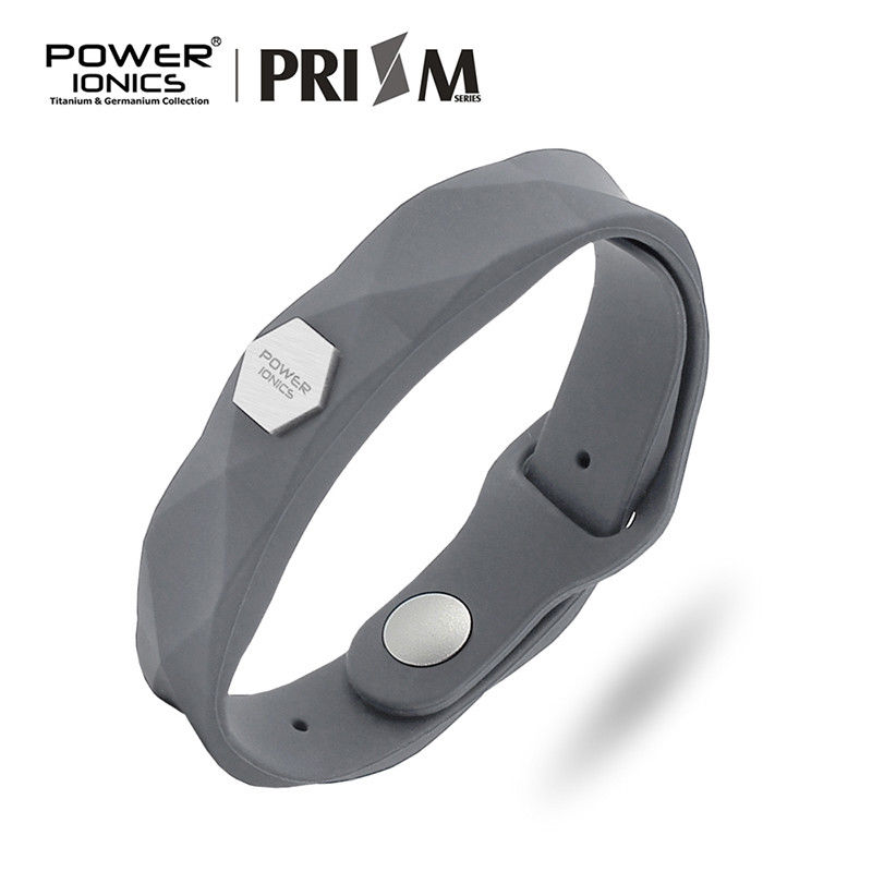 Power Ionics Prism Waterproof Men Women Ions Germanium Sports Health Bracelet Wristband Hard Box