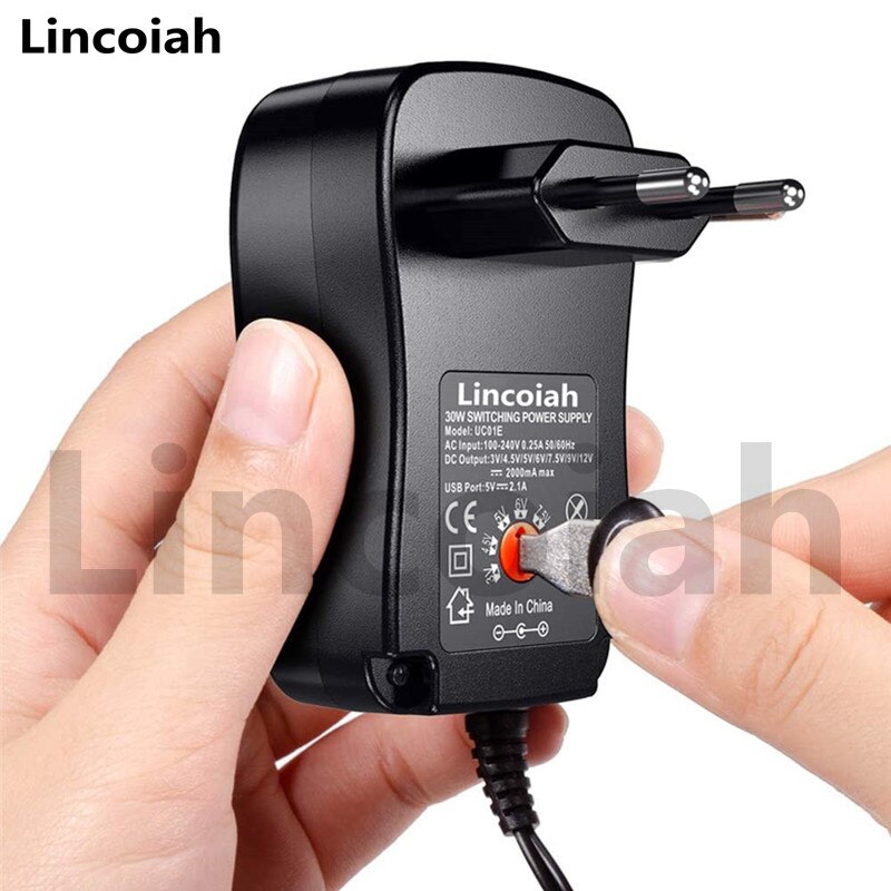 3V 4.5V 5V 6V 7.5V 9V 12V 2A 2.5A Ac/Dc Adapter verstelbare Voeding Universele Adapter Oplader Voor Cctv Surveillance Camera