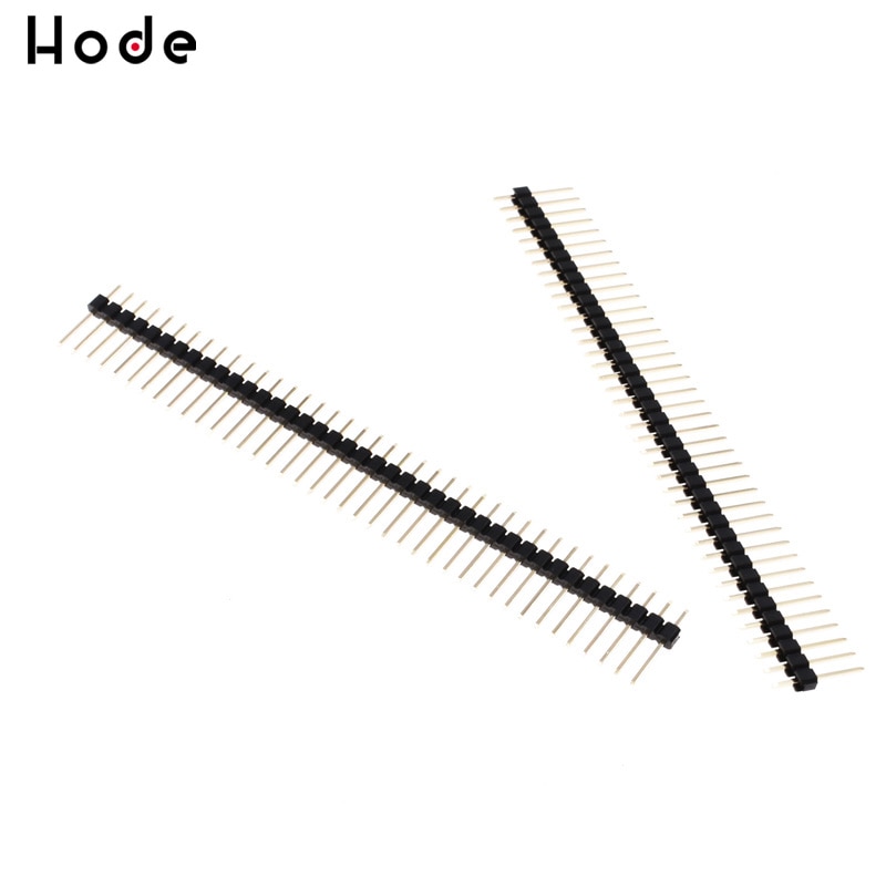 10PCS/Lot 2mm 40 Pin Male Single Row Pin Header Strip 1*40P 2.0mm11-20mm male pin header copper connector