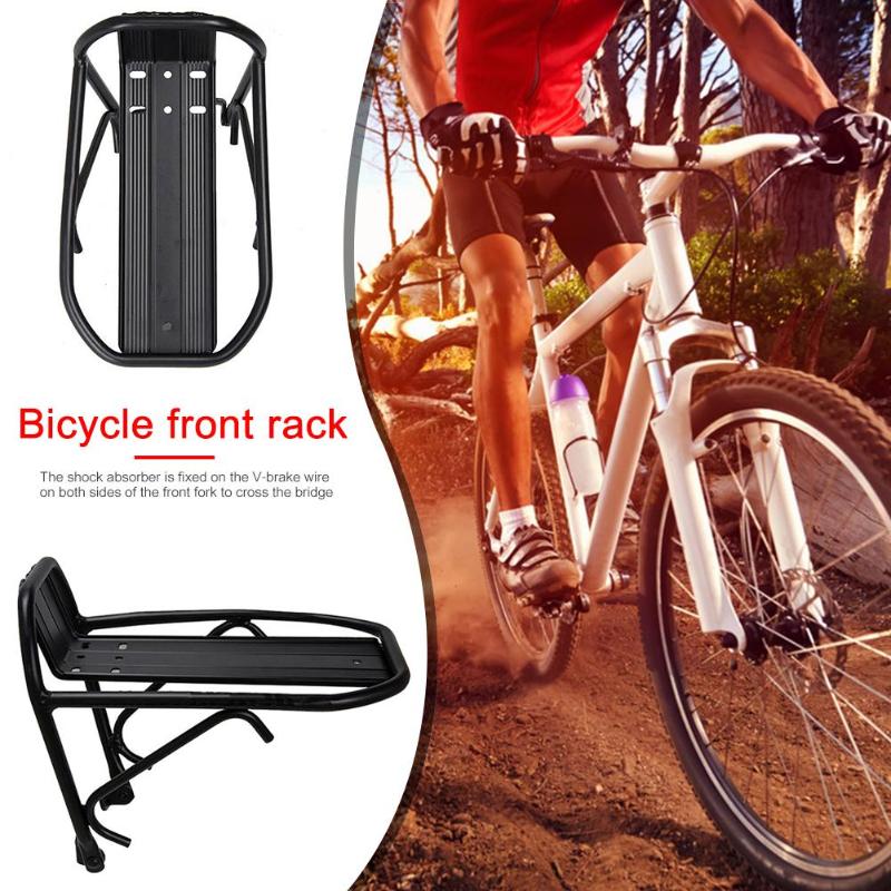 MTB Road Bike Bicycle Front Rack Carrier Panniers Bag Carrier Luggage Shelf Cycling Bracket