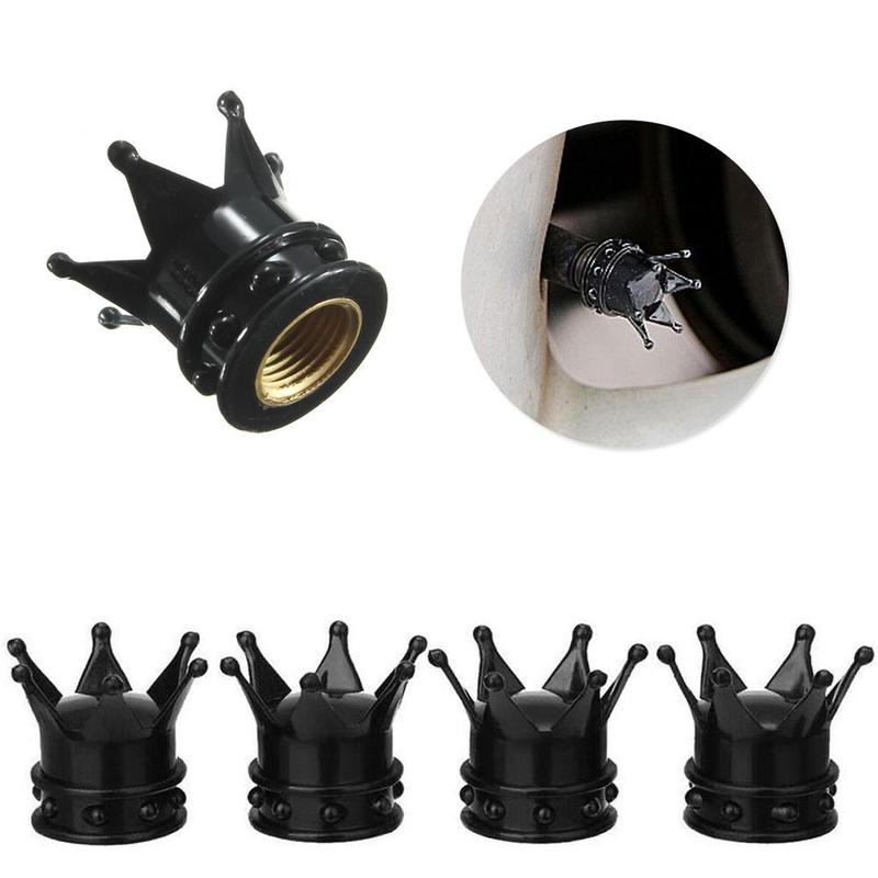 1 Pcs Universele Auto Motor Tire Valve Cap Stofdicht Gold Crown Standaard Tyre Wheel Stem Air Ventieldopjes Autoband accessoires