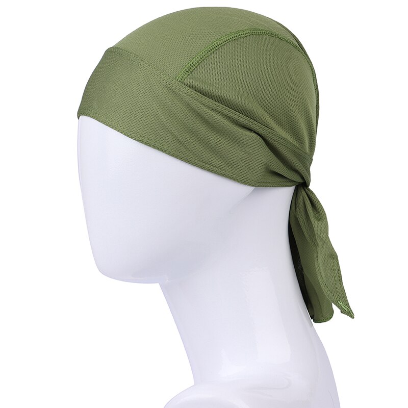 Men Women Quick Dry Pure Cycling Cap Head Scarf Running Riding Bandana Headscarf Hat Hood Headband: green