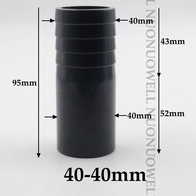 1 ~ 20Pcs 32 ~ 40Mm Platte Om 16 ~ 40Mm Pagode Plastic Connector Irrigatie Adapter Aquarium pijp Montage Aquarium Slang Barb Gewrichten: Grey / 1/4''