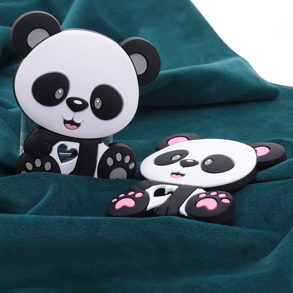 Silicone Bijtring 10 Stuks Panda