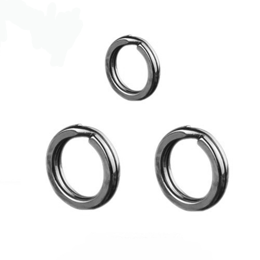 20pcs/lot Stainless Steel hook 3 /4 /5 /6 /7 Double Loop Split Tool Split Rings AccessoriesCarp Gear Swivel Lure Baits