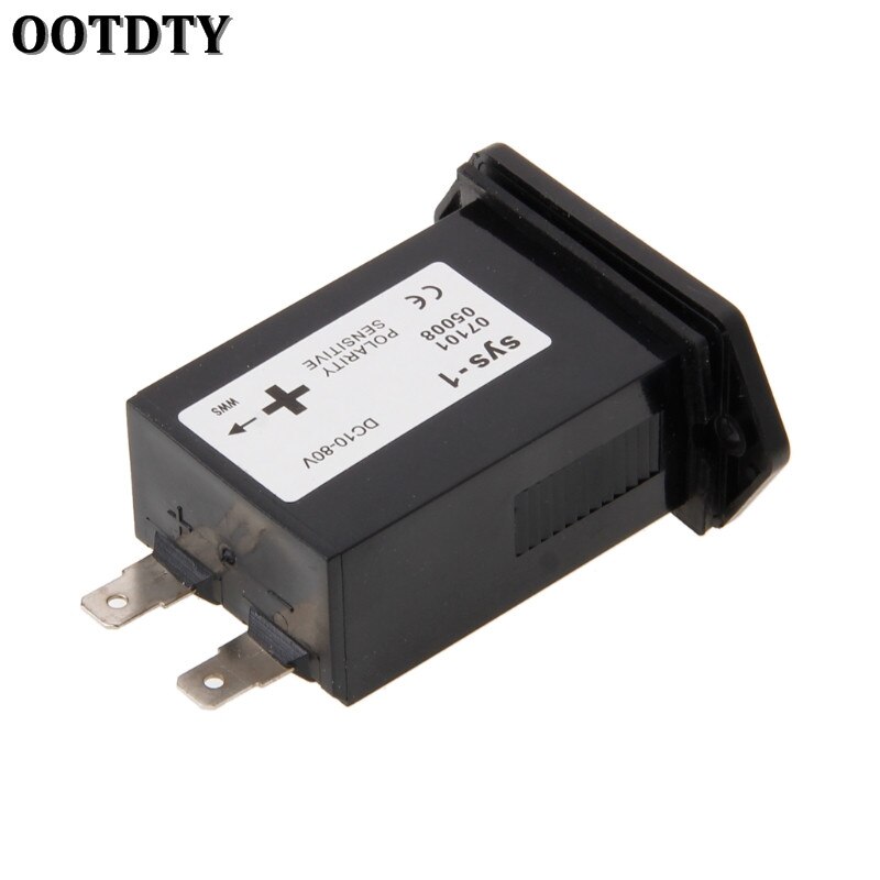 OOTDTY Generator Verzegelde Urenteller Teller Tractor Truck Urenteller Rechthoek DC 10 V-80 V voor Boten Vrachtwagens tractoren Cars