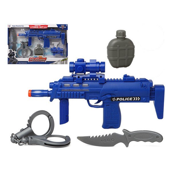 Politie Set Blauw 117280 (4 Stuks)