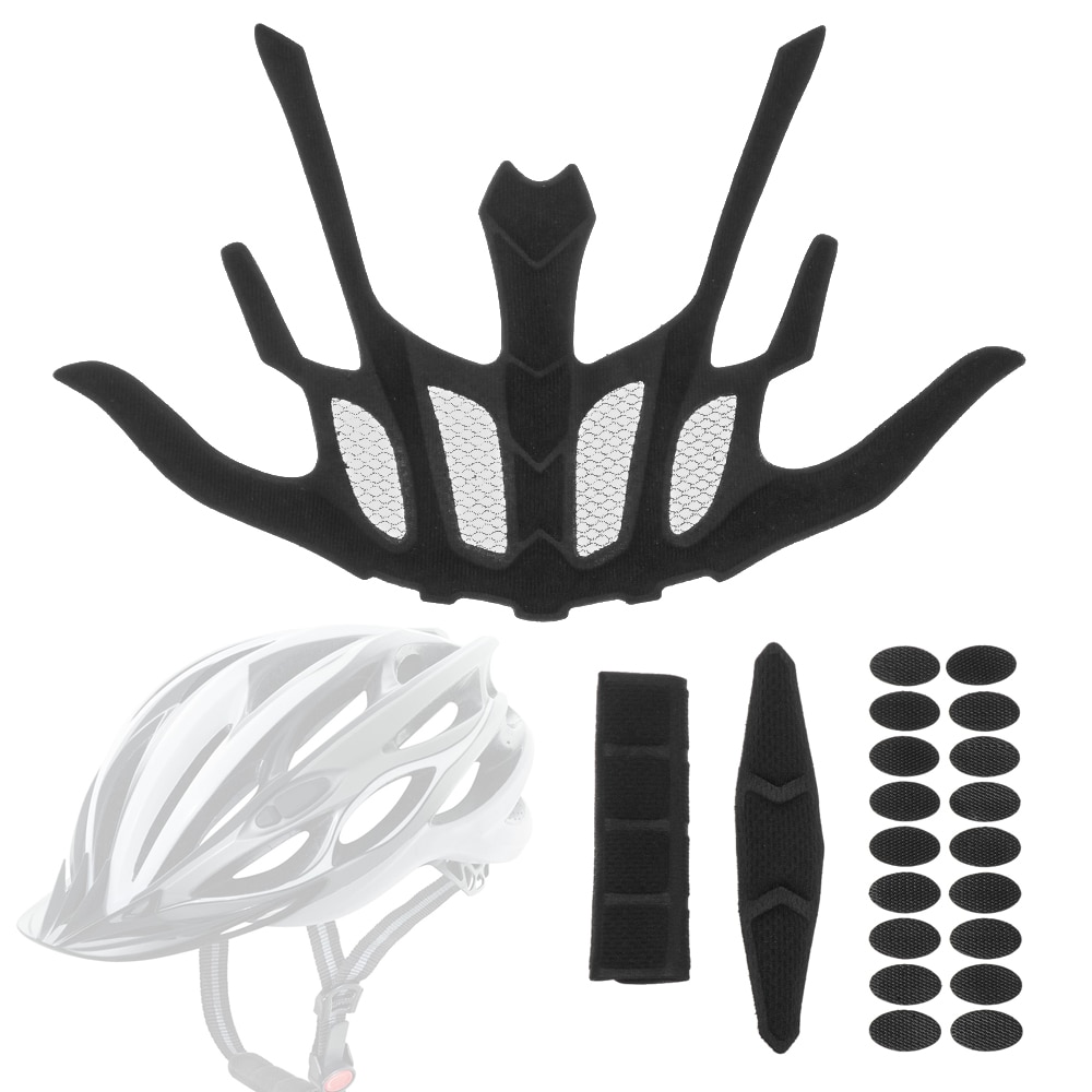 Kit de relleno interior Universal para casco, almohadilla de esponja de protección, almohadillas de repuesto para bicicleta y motocicleta, con red contra insectos