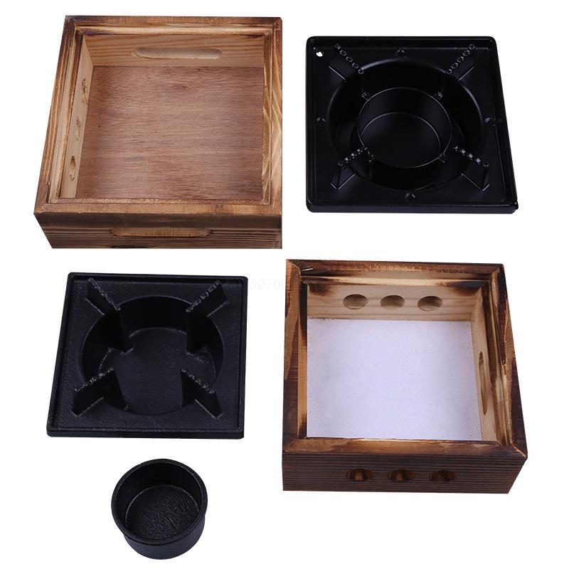 stainless steel alcohol stove small pot solid liquid dormitory pot portable hotel dry pot home set