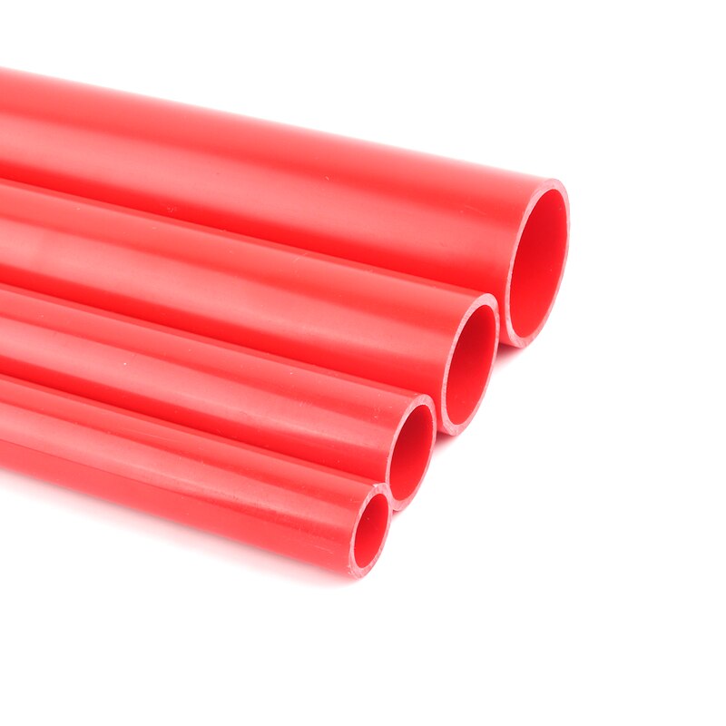 50cm PVC Rohr Stecker Außerhalb Dia20 ~ 50mm Rot UPVC Rohr für Aquarium Aquarium Lieferungen Garten bewässerung PVC Stecker