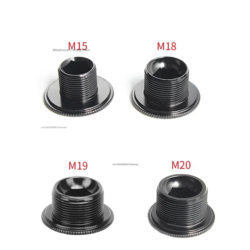 M15/M18/M19/M20 tornillo de manivela perno de fijación de brazo de manivela BB tornillo de eje Central tapa de tuerca de bielas para bicicleta de montaña de carretera