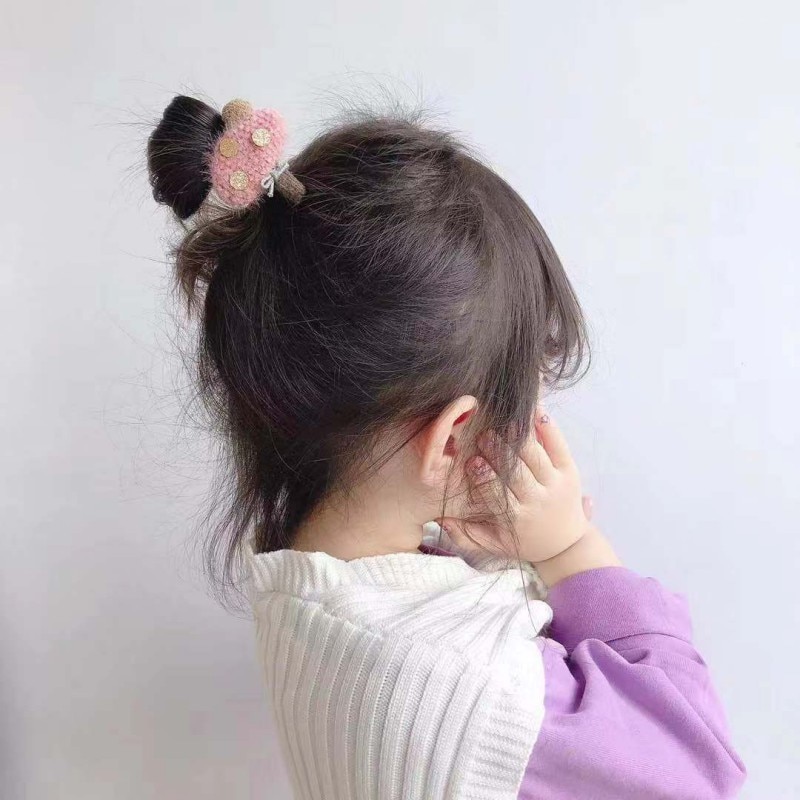 Baby Girls Hair Clips Cute Cartoon Animal Shape Hair Pin Rope Ponytail Set Cute Toddler Girl Children Princess Hair Accessories