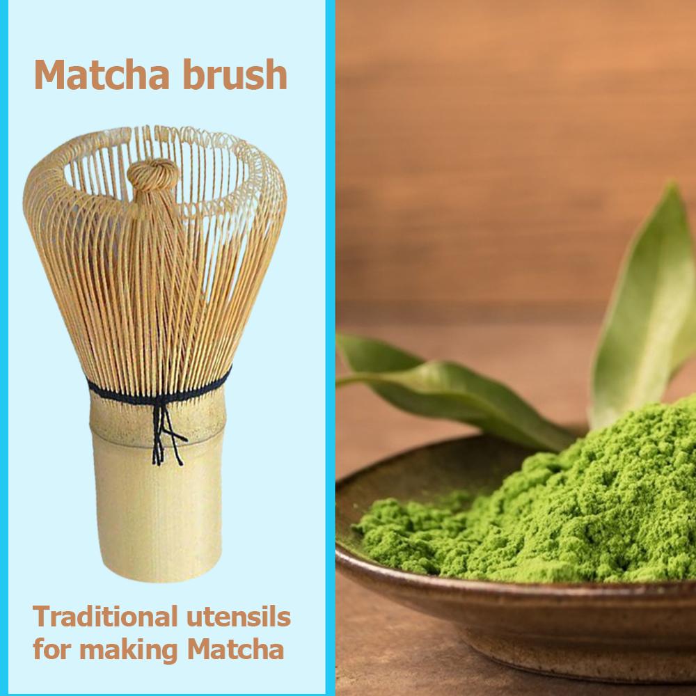 64 matcha grøn te pulver piskeris matcha bambus piskeris bambus chasen nyttige børste værktøj køkken tilbehør