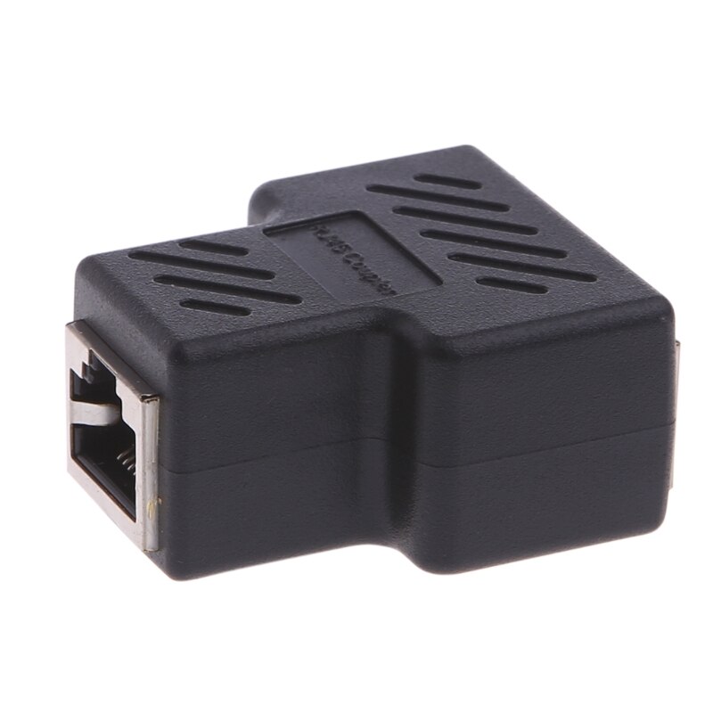 1 To 2 Ways LAN Ethernet Network Cable RJ45 Female Splitter Connector Adapter For Laptop Docking Stations