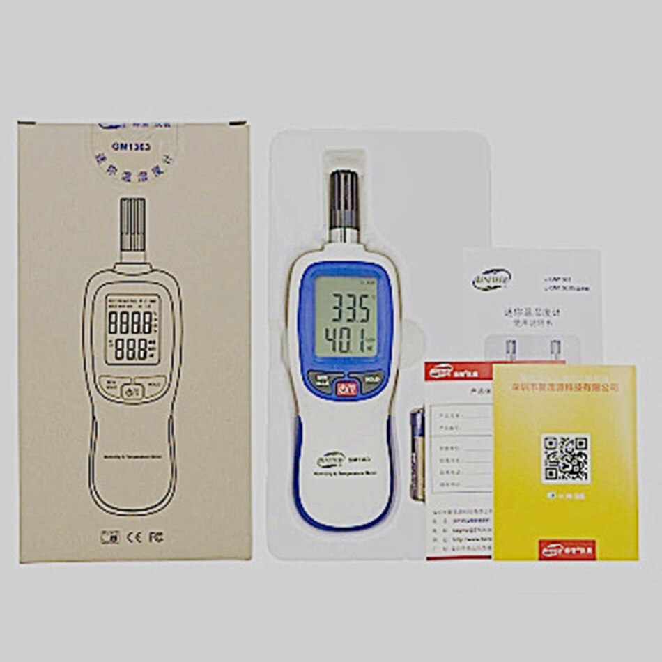 GM1363 Handheld Temperature And Humidity Meter Industrial Laboratory Warehouse High Precision