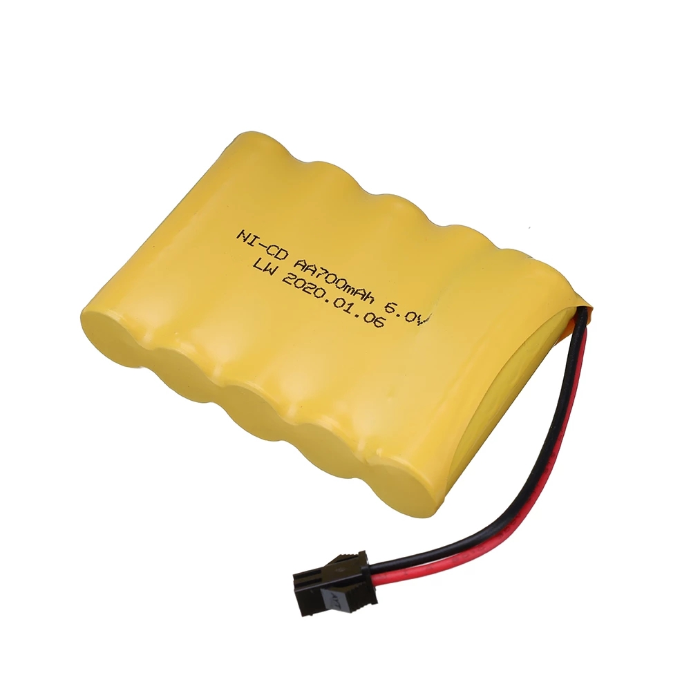 Batterie NI-CD 6v 700mAh pour jouet électrique, voiture RC, bateau, robot AA 6 v 700 mah, accessoires de jouets