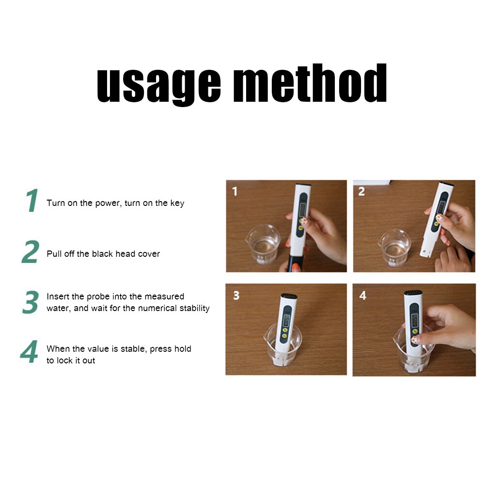 0-9990 ppm Measurement Multifunctional Water Purity TDS Digital Water Tester Pen Check Temperature for Pool Meter Tools