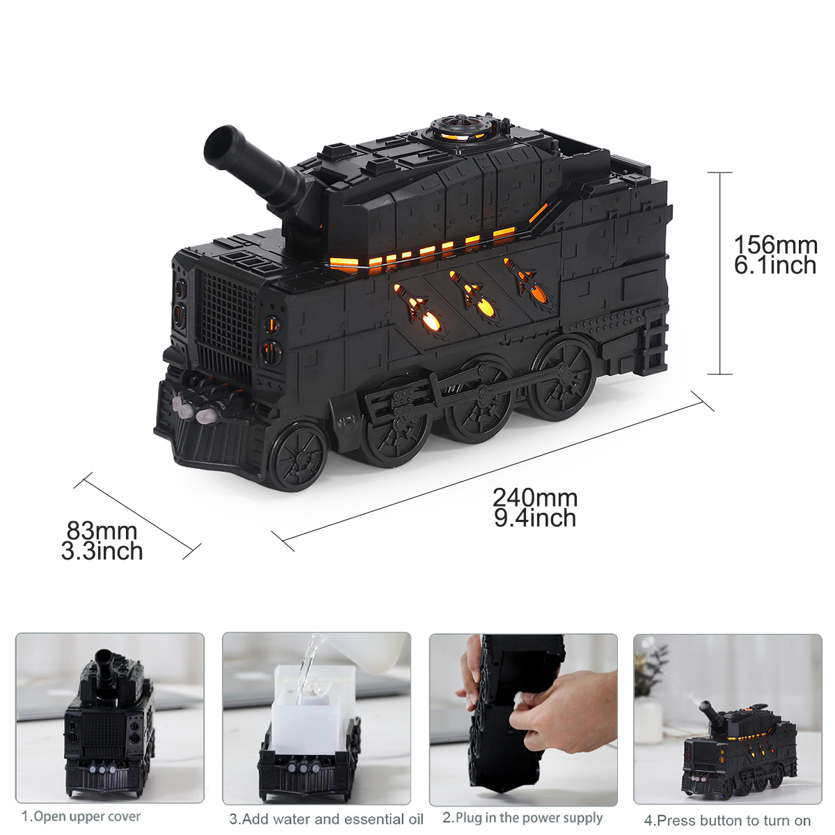 Husholdnings lille tank luftfugter 300ml luftrenser aromatisk diffuser aromaterapi maskine usb indendørs kontor ultralydssprøjte