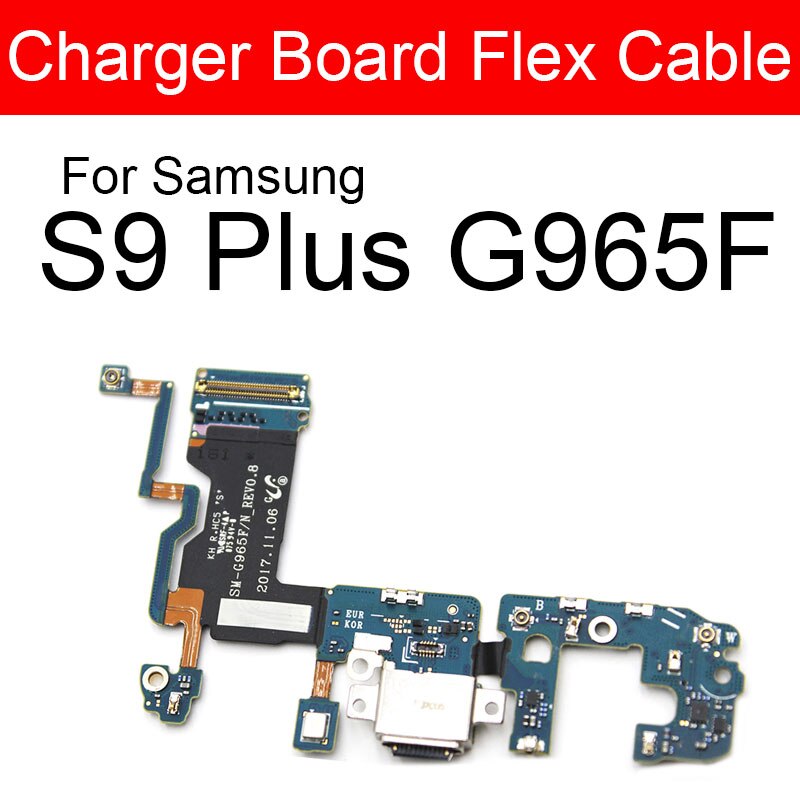 USB di Ricarica Jack Dock Bordo Per Samsung Galaxy S9 S9 Più G965F G960F G960U G965U USB Connettore Porta del Caricatore di Bordo parti