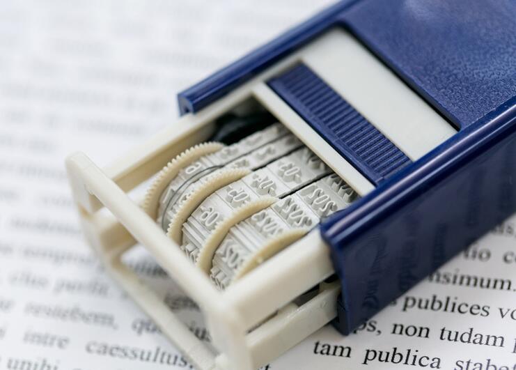 Diy Vintage Plastic Roll Stempel Maand Datum Wiel Postzegels Dagboek Album Scrapbooking Briefpapier: Blauw