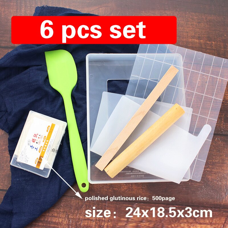 FAI DA TE Torrone Stampo FAI DA TE Candy Fare Stampi Trasparente Zucchero Maker Set Shaqima Torrone Fatti A Mano Vassoio Strumento di Rotolamento Spille tappetino In Silicone: 6 pcs set Small