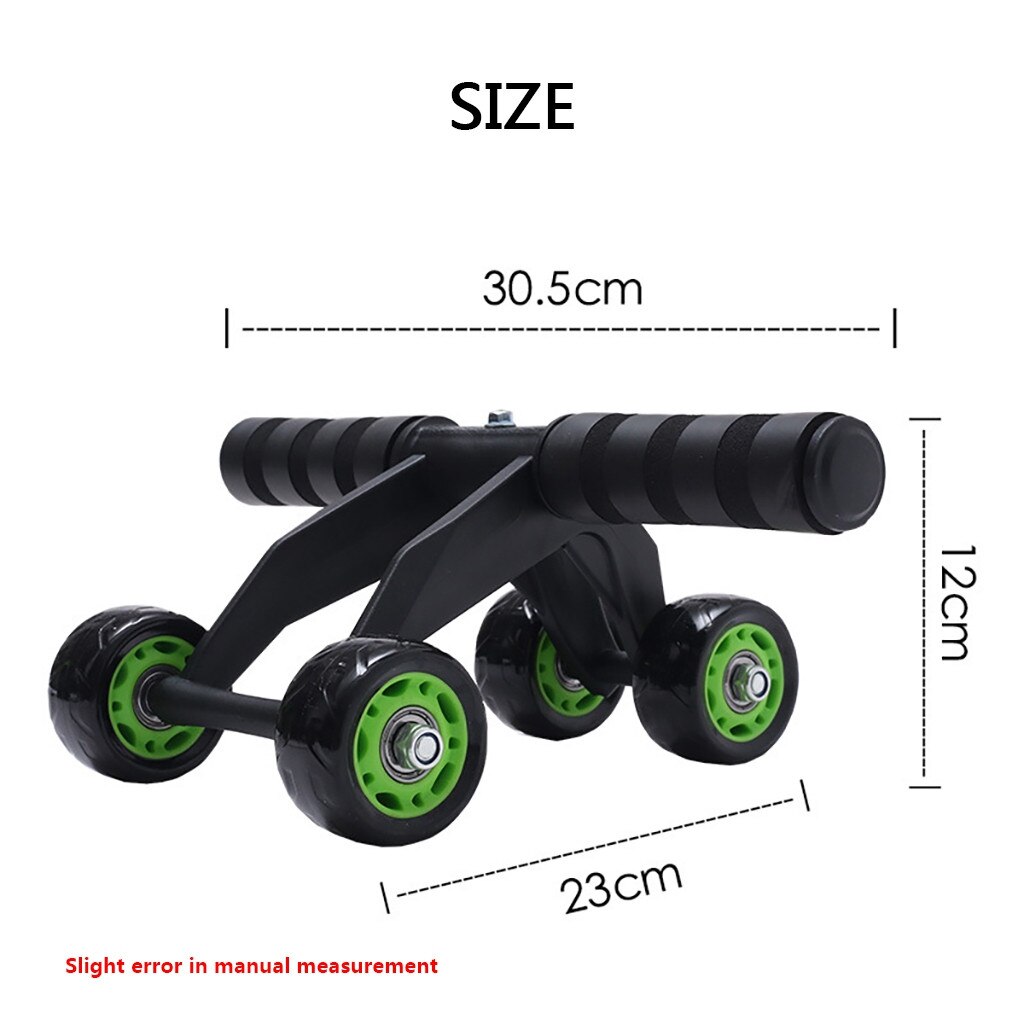 Fitness Ab-Roller System Abdominale Abs Oefening Workout 4-Wiel Volledige Fitness Oefening Schoolslag Trainer Draagbare Veiliger gebruik