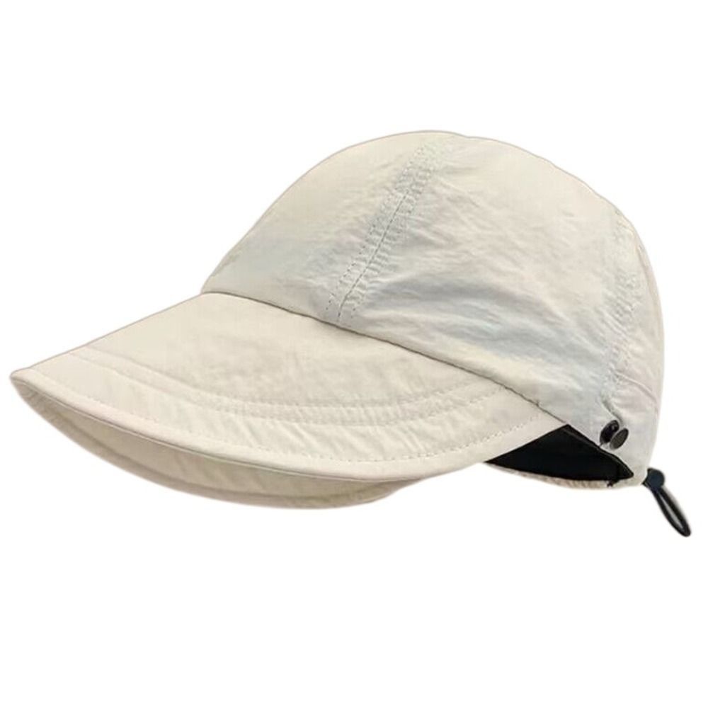 Chapeau de soleil d'été à large bord pour hommes et femmes, queue de cheval pliable, chapeau de proximité, Wstring réglable, casquettes de plage, E27: Violet