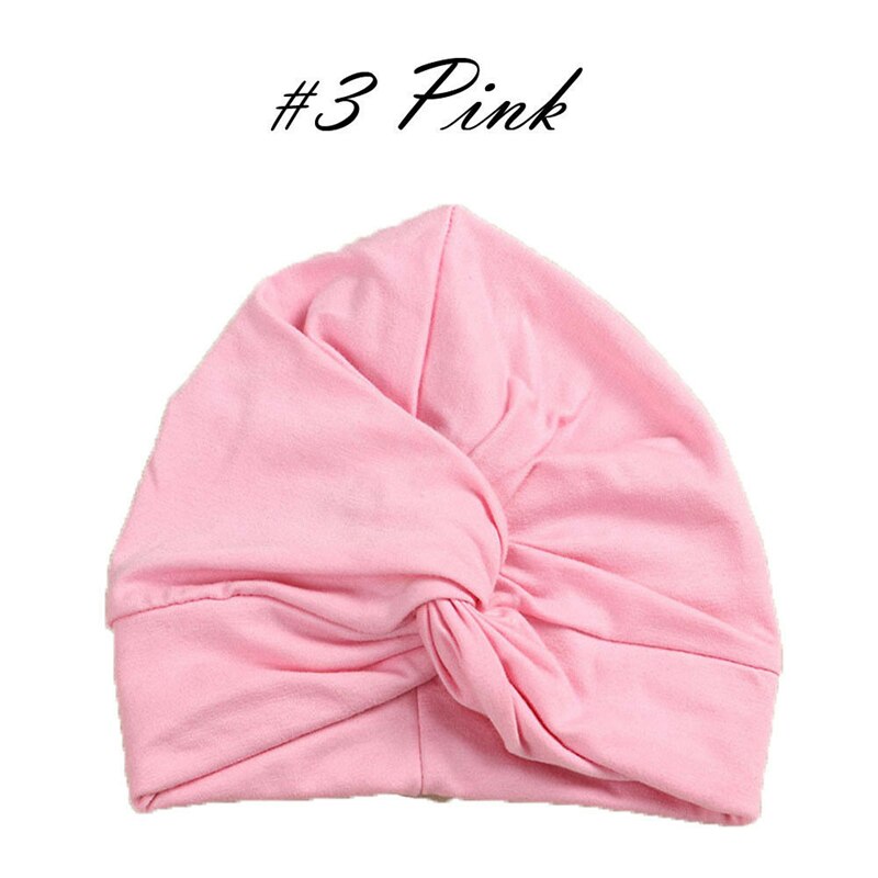 Peuter Kids Baby Tulband Head Wrap Hoed Kinderen Meisjes Katoen Blends Hoed Mooie Zachte Leuke