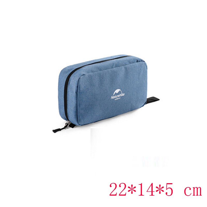 Naturehike Multifunctional Waterproof Traveling Toiletry Bag Cosmetic Bag Portable Bag Dry And Wet Separation NH18X030-B: S-Blue