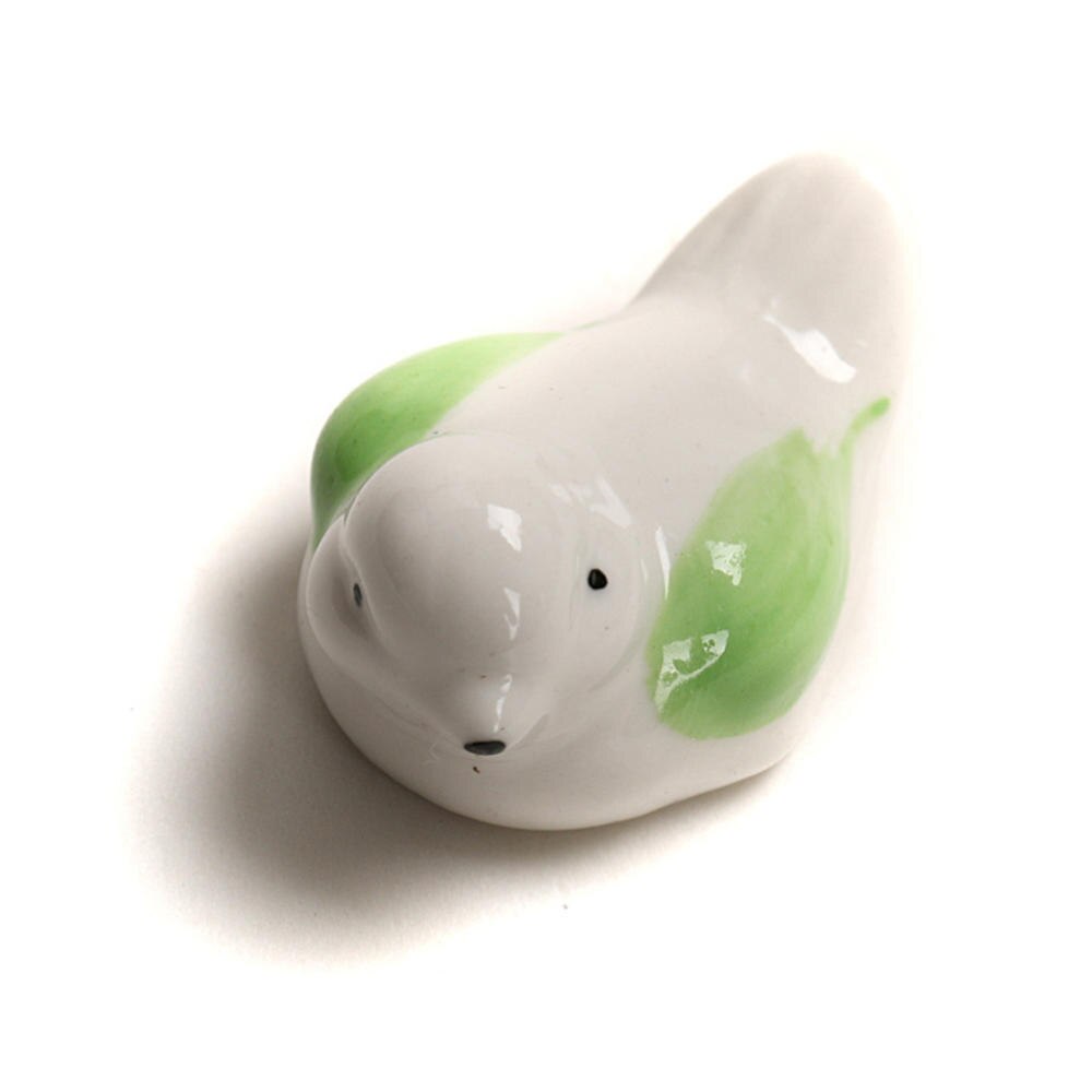 Soporte de cerámica para palillos de estilo japonés, estante para palillos con bonito de animales, almohada, cuidado, artesanía de cocina, vajilla, decoración