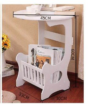 round coffee table tea desk side table end console table magazine rack: big round