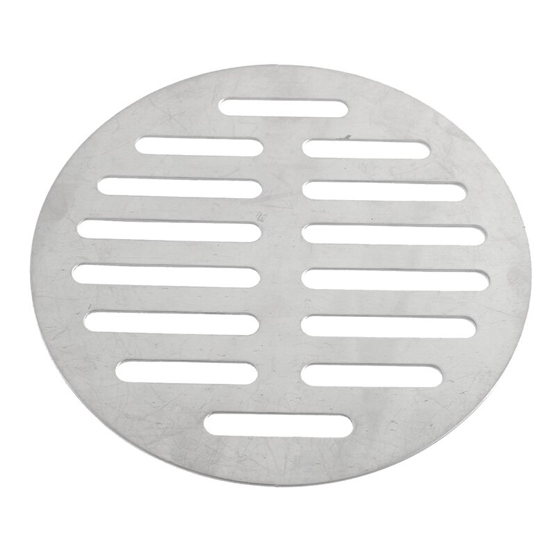 Home Bathroom Supplies Silver Tone Stainless Steel Floor Drain Cover: Default Title