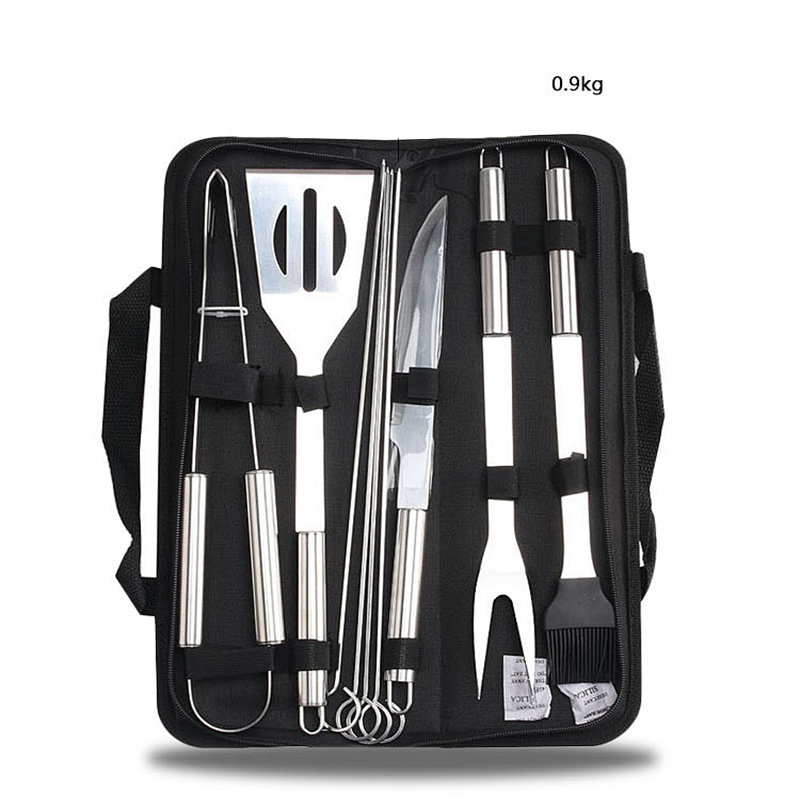 BBQ Grill Accessories Tools Set Stainless Steel Grilling Tool Carry Bag ...