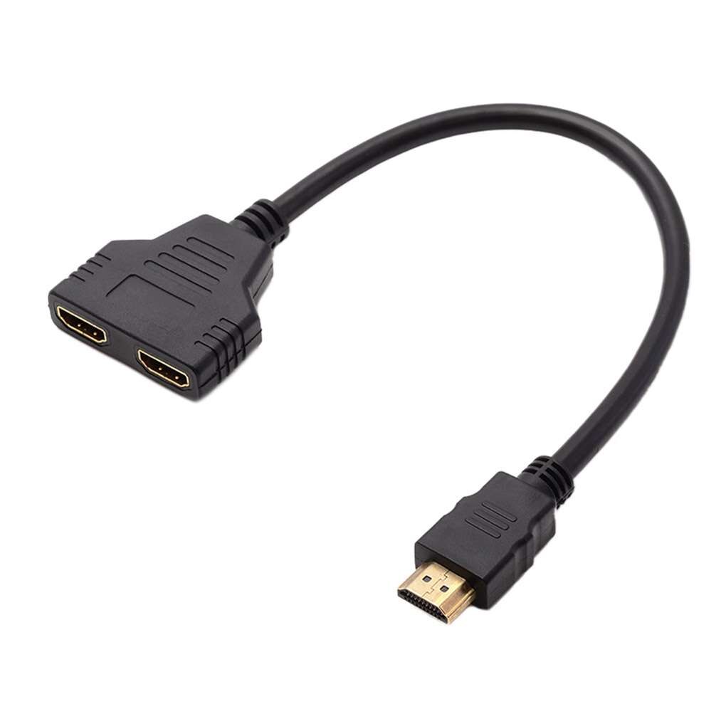 Hd 1 Male Naar Dual Hd 2 Vrouwelijke Splitter Kabel Converter Video Adapter Hd Switch Voor Pc Display