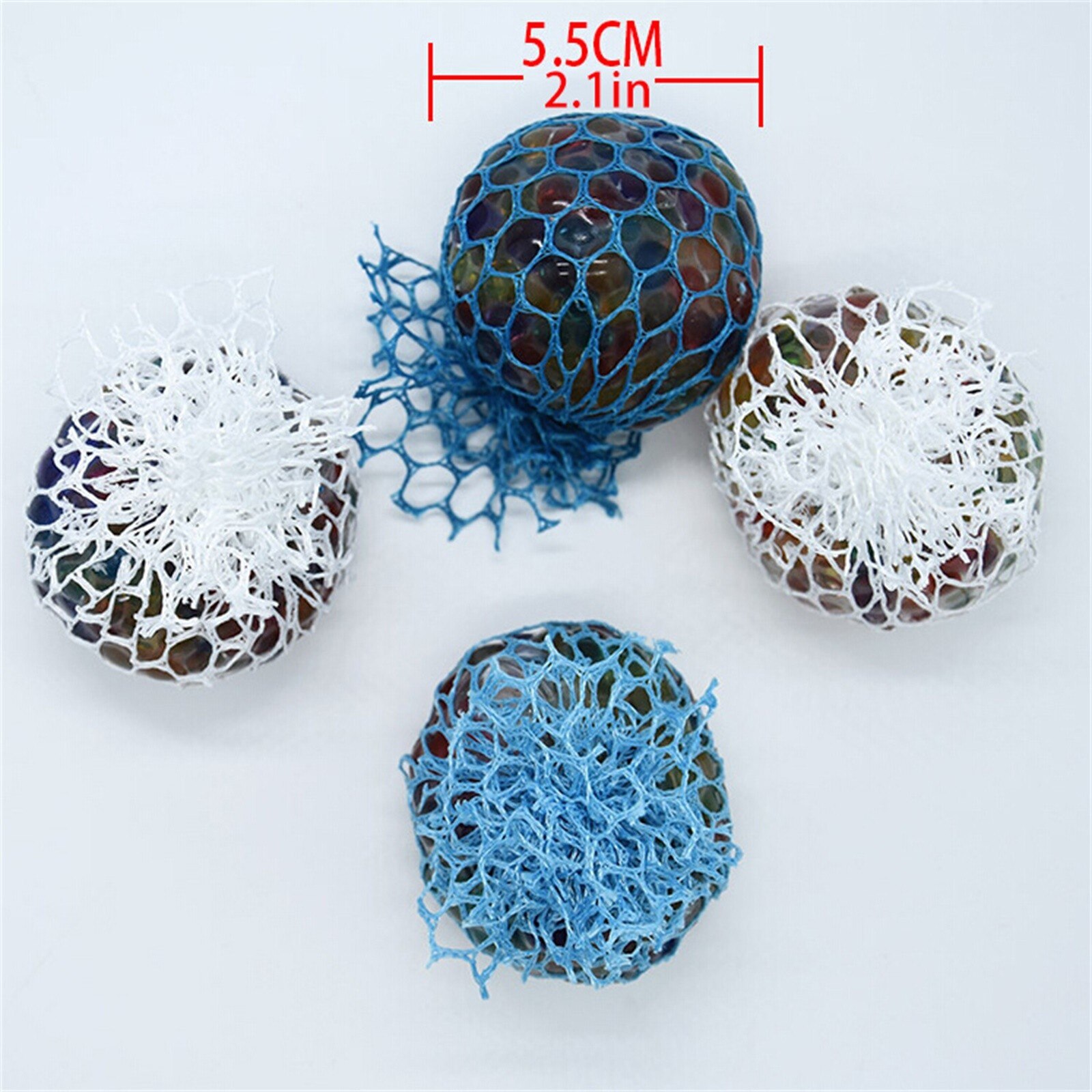 10Ml Mesh Ball Stress Led Gloeiende Een Druif Speelgoed Angst Relief Stress Bal Zintuiglijke Speelgoed Speciale Behoeften Adhd Autism kids Adult 4 *