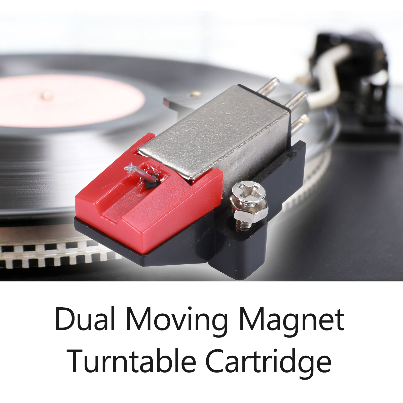 Dual ziehen um Magnet Plattenspieler Patrone mit Stereo Stift Nadel Vinyl Plattenspieler Phonographen Stift Ersatz Zubehör