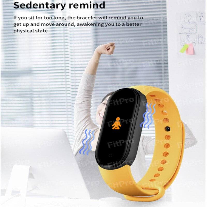 Smart Watch Full Touch Screen Health Sport Fitness Tracker Waterproof HeartRate BP Monitor For Android IOS M6