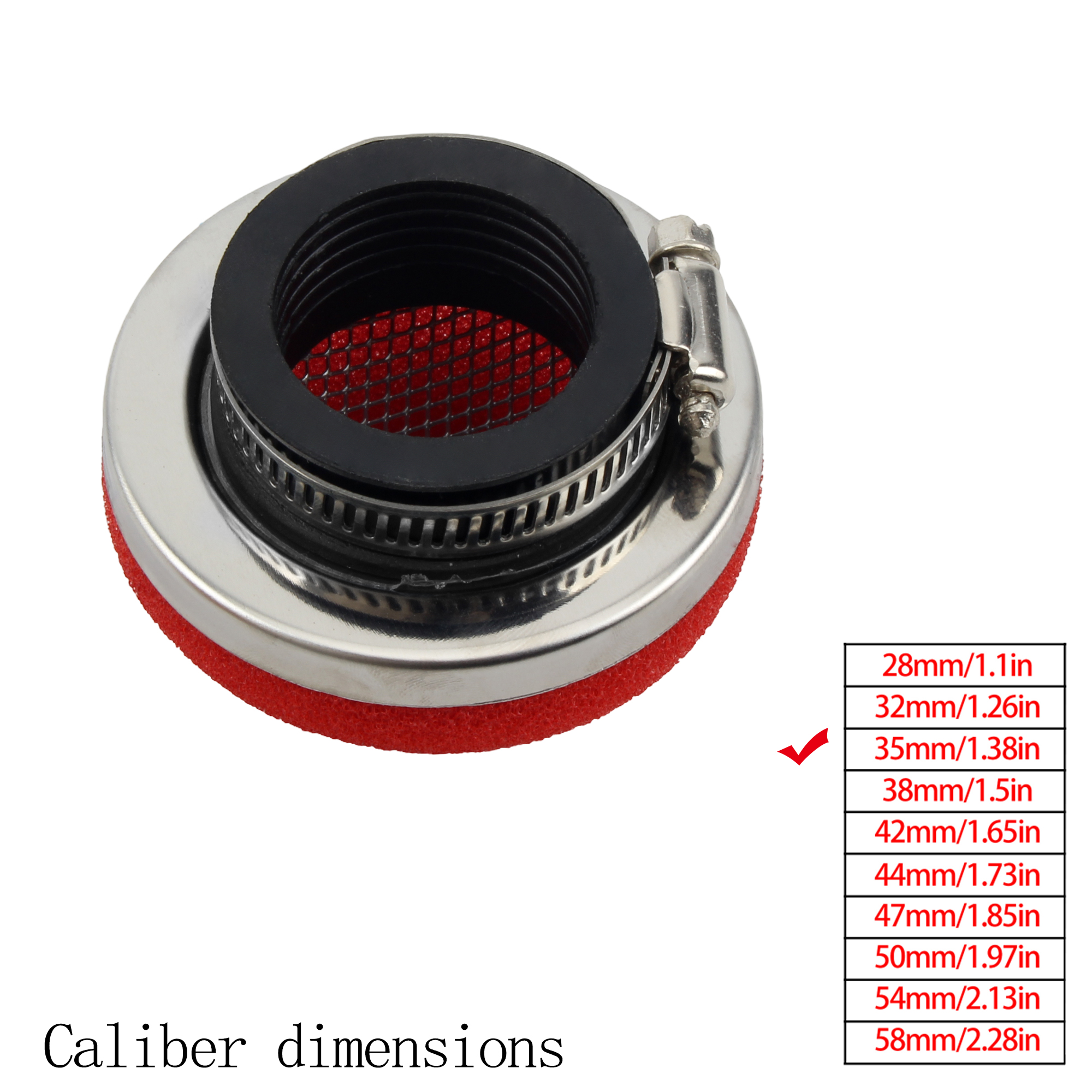 Filtro de aire para motocicleta, accesorios universales para motor de 2 tiempos, 28/32/35/38/42/45/50/54/58MM, piezas para Motocross, filtro de aire de alto flujo: Lavanda