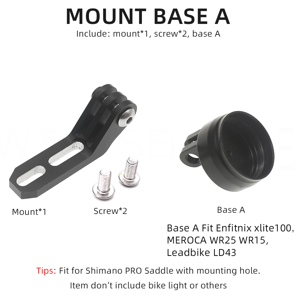 TWTOPSE support de caméra de feu arrière de vélo pour selle Shimano PRO TURNIX FALCON STEALTH GRIFFON adapté pour support de vélo Gopro: YELLOW
