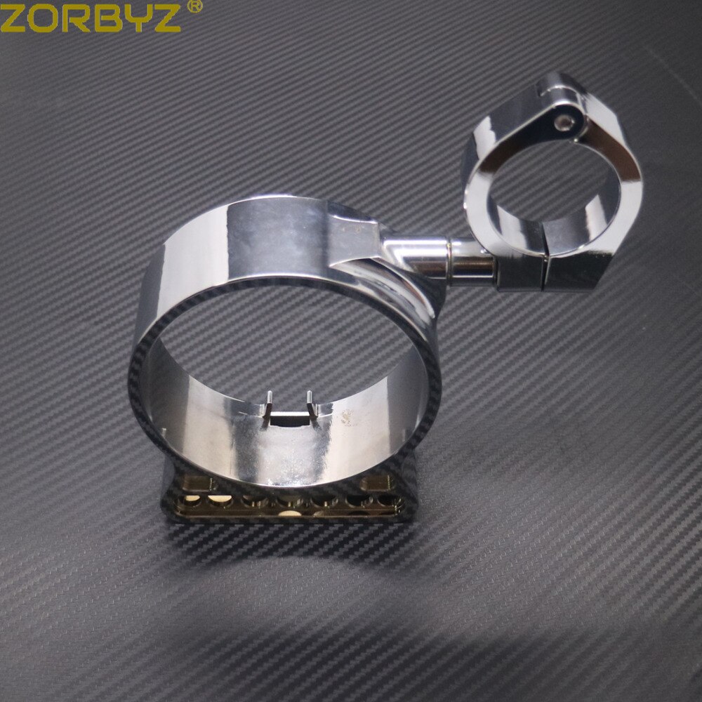 ZORBYZ 39mm/16" Chrome Anodized Side Mount Speedo Relocation Bracket For Harley Sportster XL883 1200