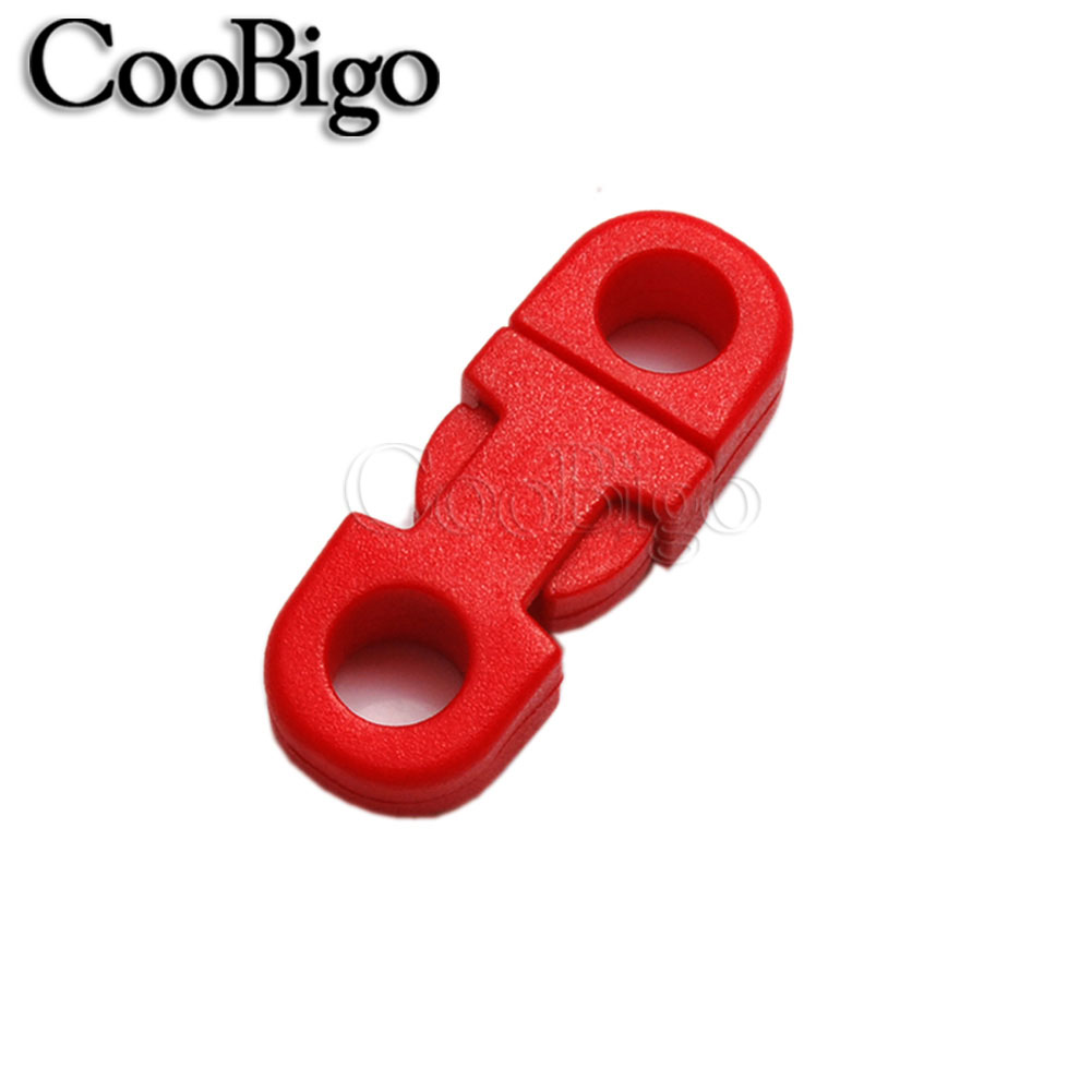 10 pçs fivela de liberação lateral de plástico mini paracord pulseira clipe fecho para câmeras cinta coleiras pet mochila acessório diy colorido: Níquel Preto