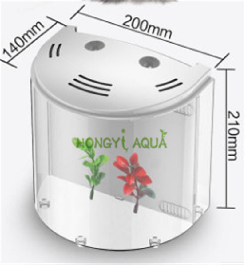 desktop fish tank small aquarium Watch goldfish bowl Ecological acrylic durable Convenience ATS-320: white
