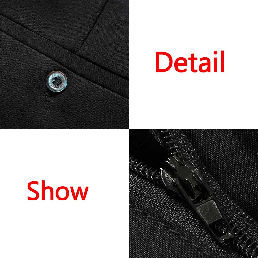 Pantalones de negocios para hombre talla grande 52 pantalones de traje rectos con cintura elástica pantalones largos de trabajo formales pantalones casuales sueltos de talla grande