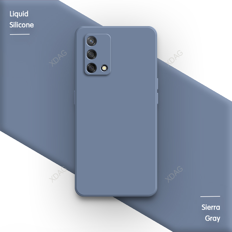 Klassische flüssigsilikon-handyhülle für oppo  f19 (chp 2219, cph 2219) , kameraschutz, rückseite, weiche, quadratische 6.43 einfarbige schutzhülle: Multi