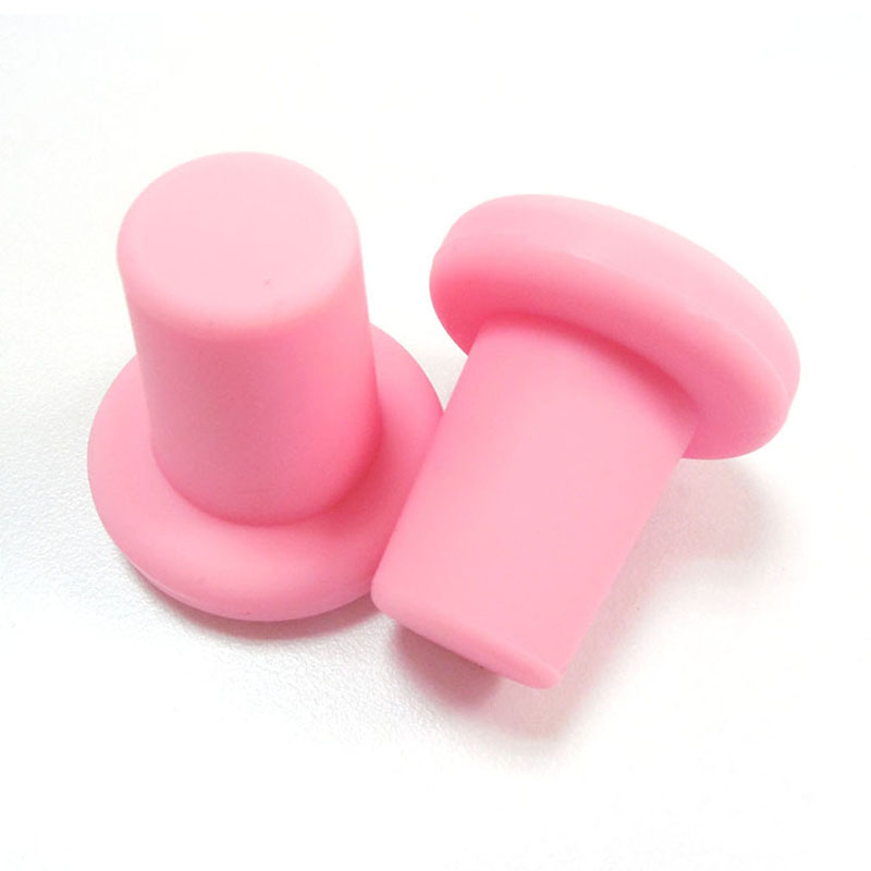 Bouchons colorés en silicone pour bouteille de vin,accessoire pour préserver et conserver le vin en famille ou au bar, , sûr et sain, 6 couleurs: Pink