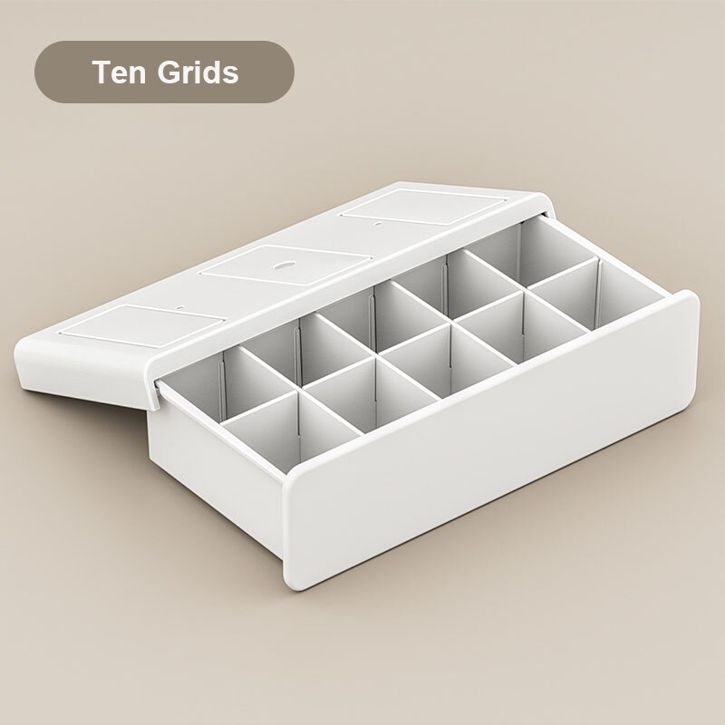 Joybos Unterwäsche Lagerung Kasten Schubladen Schrank Wardroble Organisatoren Lagerung Schublade Glitt Schublade Heimat Organisation 5/10 Gitter: 10 Gitter