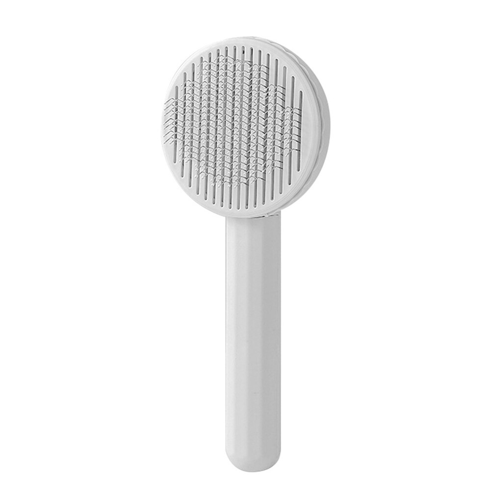 Huisdier Kat Borstel Kat Kam Huisdier Verzorgen Kam Automatische Katten Haar Borstel Zelfreinigende Slicker Brush Voor Honden Katten kat Accessoires: GRAY